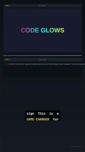 CSS Text Glow Magic: Make Your Titles POP! #Shorts