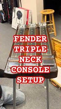 🎸'53 Fender Triple Neck Stringmaster Console Steel Setup w/ Thom Woodard at GuitarHotline #fender