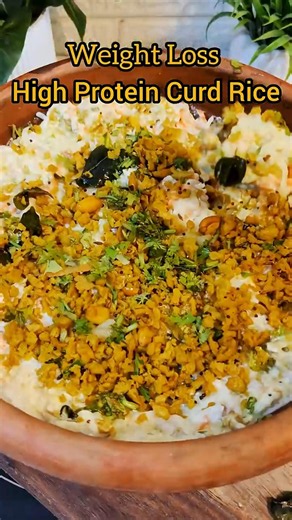 Weight Loss Meal : High Protein Curd Rice , Healthy Lunch Option weight loss