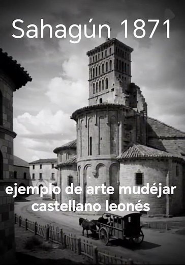 San Tirso de Sahagún, León España... Xilografía 1871