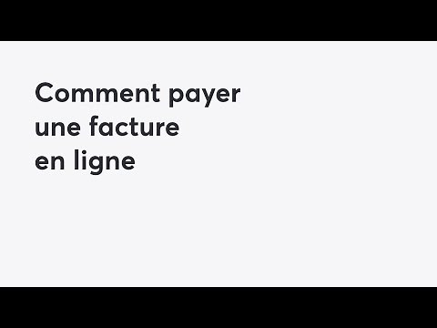 Comment payer une facture en ligne | PC Finance