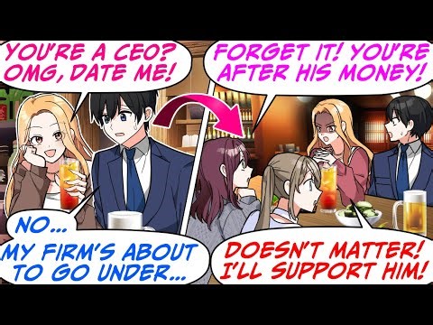 This Hot Girl Hit on Me Just for My Money! But When My Firm Went Bankrupt...[RomCom Manga Dub]