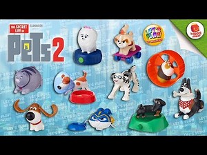 2019 Secret Life of Pets 2 McDonald's Happy Meal Complete Set of 10 Toys