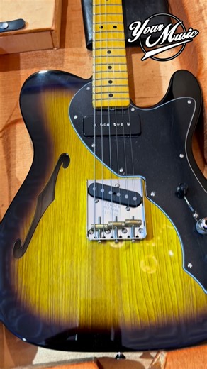 Your Music (Music Instruments) on Instagram: "Eccola qui, pura vibrazione anni ’50 🎸✨ Nel nostro store Your Music – Roma è arrivata una Fender Custom Shop ’50s Thinline che è semplicemente una bomba: leggera, risonante, con quel twang vintage che ti fa sorridere al primo accordo. Nel video la vedi, ma dal vivo… ti conquista davvero. Passa a provarla 👀🔥 📍 Your Music – Roma 👉 Vieni a sentirla suonare #FenderCustomShop #Fender50s #Thinline #VintageVibe #ChitarraElettrica GearLovers GuitarAddic