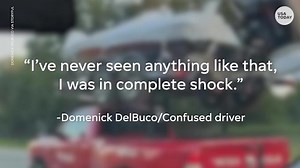 Drivers stunned by pickup truck with boat on roof traveling through Savannah, Georgia