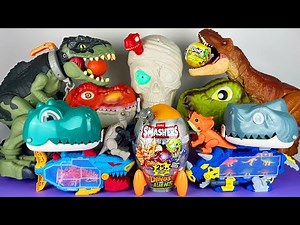 Jurassic World Unboxing Review Asmr Colorful Dinosaur T-rex Giganotosaurus Triceraptor Baryonyx Mosa