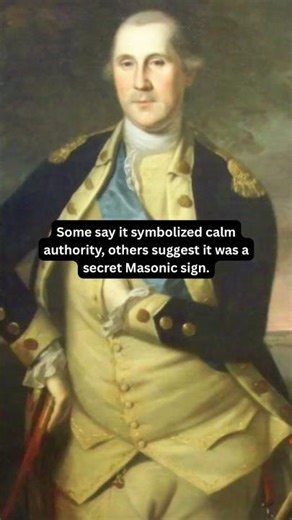 What does the hidden hand gesture mean? #history #art