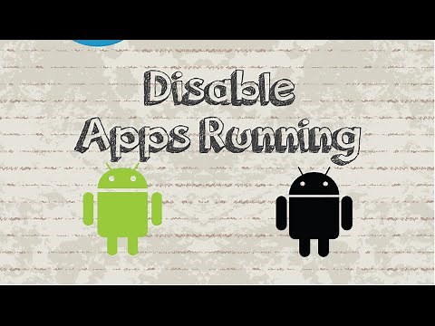 How to disable Android apps running in the background