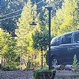 Sararoom LED Solar Pendant Light Outdoor, 7in 3000K/4000K/6000K Dimmable Indoor Solar Light with Remote Control, IP65 Waterproof Solar Shed Light with 16.4ft Cable for Patio, Camp, Chicken Coop, Barn