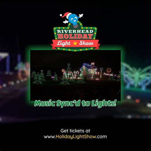 Riverhead Holiday Light Show is now open! Check out the awesome features that have Long Islanders returning year after year! 🎟️: www.HolidayLightShow.com. 🗺️: 2549 Splish Splash Dr, Calverton, NY 11933 | Holiday Light Show