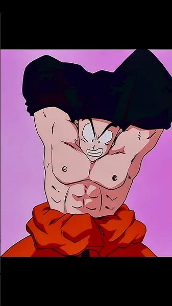 Goku takes off his weighted clothes #dragonballz #dbz #dragonballsuper