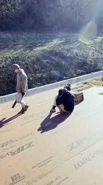 How to use the zip system on the roof