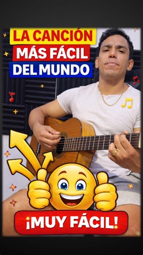 La canción más facil del mundo #guitarra #acordes #principiante | Tutoriales de Guitarra Abraham Navarro