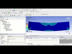 Ansys Workbench Tutorial | Center Load | Input Support | Analysis Stress in Node and Body