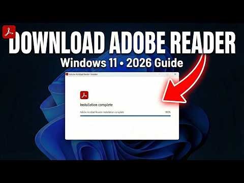 How to Download Adobe Acrobat Reader Free on Windows 11/10 (2026 Method)
