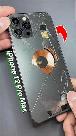 iPhone 12PM Cracked 📱 #iphone #favphone #shorts