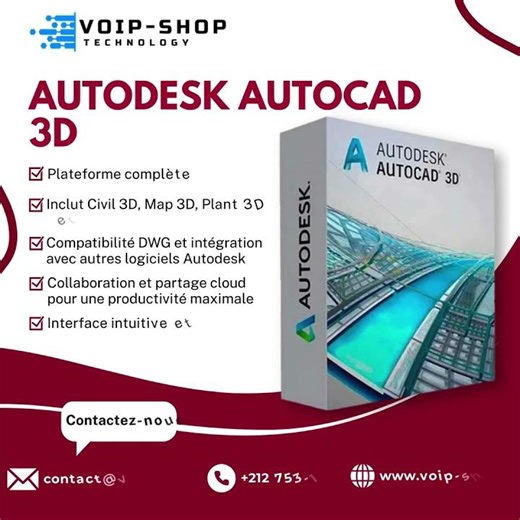 🎬 Autodesk AutoCAD 3D – Logiciel complet de modélisation 3D pour les professionnels !