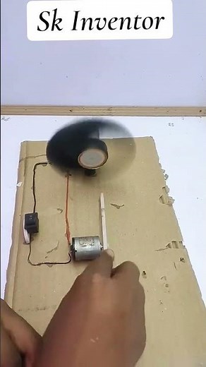 BLDC Fan Working Model Using Gear Mechanism | DIY Electronics Project | SK Inventor #diyelectronics