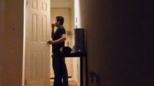 Super caught sniffing underwear and stealing lingerie