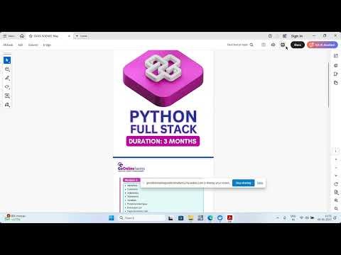 Full Stack Python – Demo Session 1 (FREE )