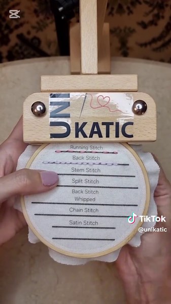 🧵 Stitch Tutorial #2 : BACK STITCH A must-know for outlining and lettering! ✨ What it's used for: Back stitch is perfect for creating outlines, neat lettering, and defining shapes in your embroidery. It's one of the most commonly used stitches in hand embroidery. 🪡 How to do it (Step-by-step): 1. Thread your needle and bring it up through the fabric at point A. (See the picture in the end of the video.) 2. Decide how long you want your stitch to be, and insert the needle down at point B. (This