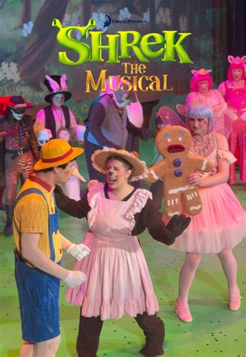 Only 5️⃣ shows left! Don’t miss Katie Blendowski taking the stage as Mama Bear and Mama Orge in Shrek the Musical. Catch the fairytale fun at the Historic Palace Theatre before the swamp closes! #lockportny #shrekthemusical #theatretok