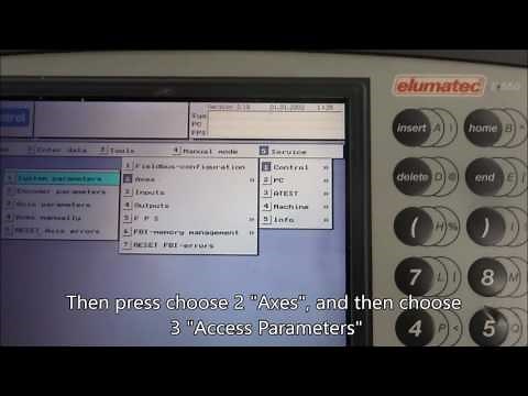 Elumatec E550 Calibration