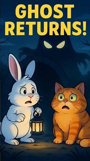 Rabbit & Cat’s Haunted Tunnel Horror | Cartoon Story Part 2