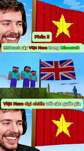 MrBeast xây Việt Nam trong Minecraft,liệu Việt Nam có thắng nổi các quốc giá khác ? |pt3#mrbeast #vietnam #MineCraft #viral #fyp Source: MrBeast Edit:markroberfan5