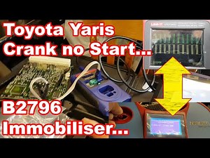 Toyota Yaris crank no start... Immobilizer faults. Fault finding and repair.