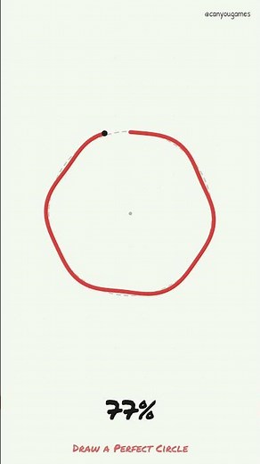 Can You Draw a Perfect Circle? 99% Can't Beat 90% (Free Game)
