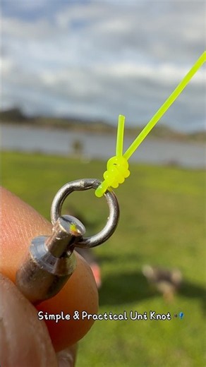 Simple & Practical Uni Knot 🎣 #fishing #gtknot #fishingtips