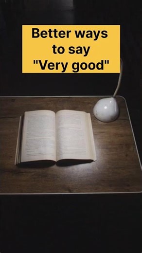 Three ways to say "Very good" #learnenglish #englishvocabulary #spokenenglish #englishspeaking