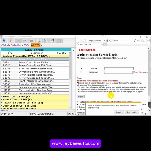 Jaybee Autos Diagnostics & Softwares on Instagram: "Honda HDS 3.105.036 + i-HDS 1.009.001 – Full Diagnostic Package! Perfect for complete Honda & Acura diagnostics, programming, key coding, module setup, and advanced troubleshooting. Fast, stable & workshop-ready! 🚗💻⚡ 👉 Get it now at jaybeeautos.com 📞 WhatsApp: +48 732 100 572 #HondaHDS #iHDS #HondaDiagnostics #AcuraTech #CarDiagnostics #OBDTools #ECUTools #WorkshopTools #MechanicLife #JaybeeAutos #AutoSoftware #CarProgramming #HondaTech #Di