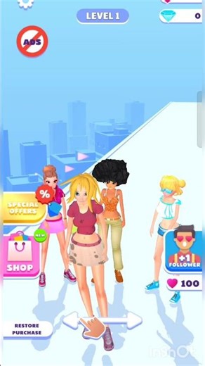 Makeover Run Satisfying Mobile Games | Tik Tok Mobile Game #shorts