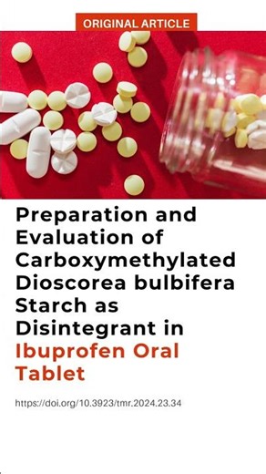 💊🌿 Plant-Based Excipient for Better Tablets