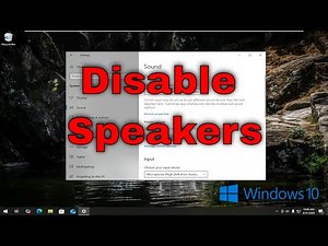 How To Disable Speakers on Windows 10 [Guide]