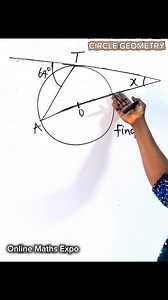 Circle Geometry simplified #maths #viralmaths #mathreels #onlinemaths #mathtest #mathchallenge #geometry | Online Maths Expo