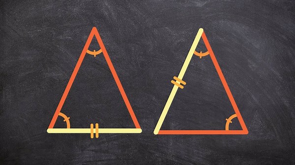 Geometry - What does congruency of AAS for triangles look like