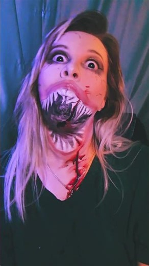 Превращение в монстра за 60 секунд #makeup #horror #cosplay
