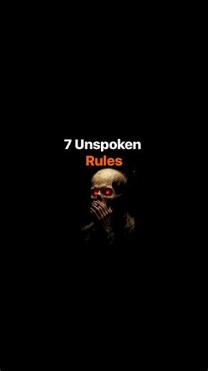 7 Unspoken Rules👇 1. Do not sleep without clothes. 2. Don't read someone else's messages or screen over their shoulder. 3. Don't ask someone their salary, age, or relationship status unless invited. 4. If someone is crying, don't ask why immediately. Sometimes presence enough. 5. Always say "thank you" when someone holds the door. 6. If you borrow something, return it in equal or better condition. 7. If you're not following us, you'll probably never see us again. | Psychology Thinks