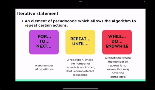 7.4.3 IGCSE Computer Science Algorithm & Pseudocode (Iterative)