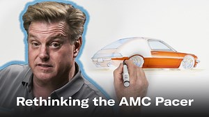 34K views · 755 reactions | Going from being often ridiculed to turning into a legitimate cult classic, Chip Foose reimagines the legendary AMC Pacer as a custom panel delivery vehicle! | Hagerty | Facebook