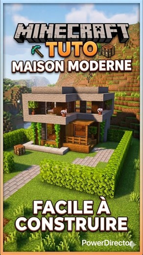 MINECRAFT - TUTO MAISON MODERNE FACILE À CONSTRUIRE #minecraft #minecraftbuilding #minecraftshorts