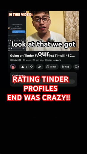 RATING TINDER PROFILES FOR THE FIRST TIME *THE END IS CRAZY* #funny #shorts #tinder #trending #troll