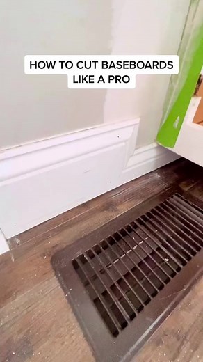 101K views · 1.7K reactions | How to cut baseboards like a pro. #baseboards #carpenter #carpentry #wood #woodtok #trim #tools #sawyer | Benderhomes | Facebook