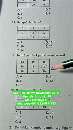 soal psikotes kerja #psikotes #tespsikotes