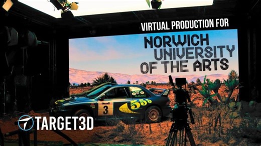 Virtual Production Solution for Norwich University of the Arts | Target3D | The Mechanics Behind Creativity