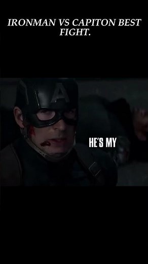 iron man vs captain america best moments #fight #marvel #shorts