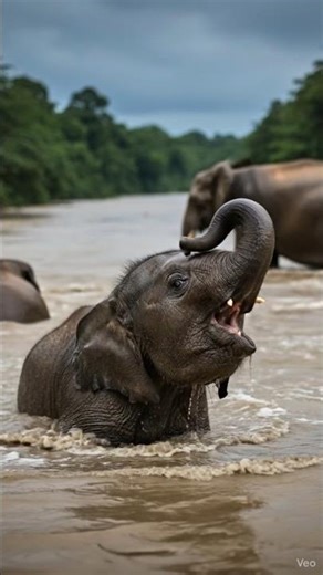 Heart-Stopping Elephant Rescue! 🐘🌊 ‪@Rescuesstories‬